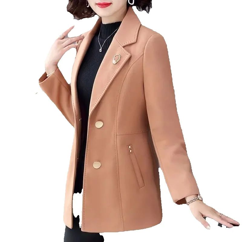 Wool Coat Peacoat - Manteau court imbibé pour femme d'âge
