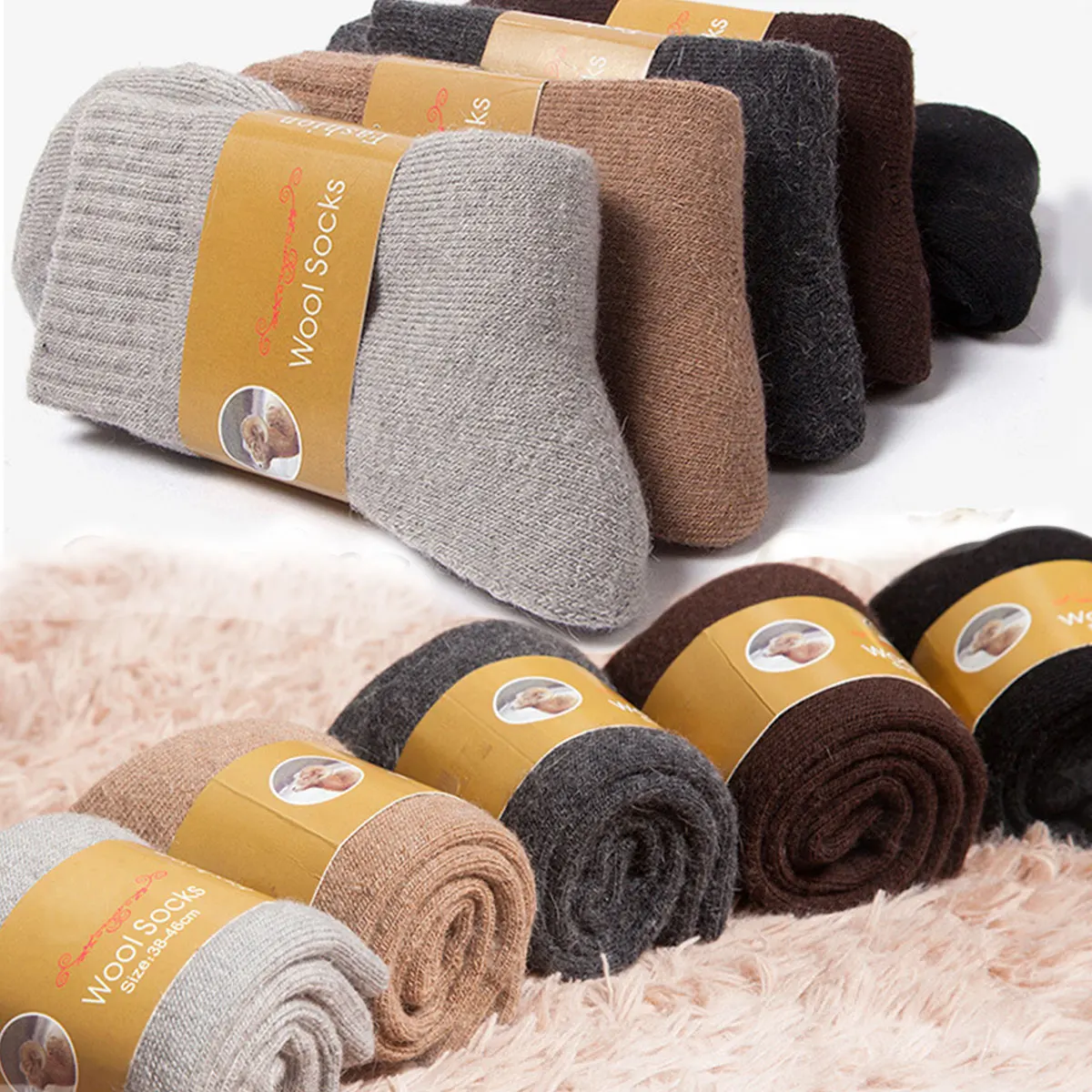 2 paires de chaussettes chaude - Thermal Sock Wool avis et prix